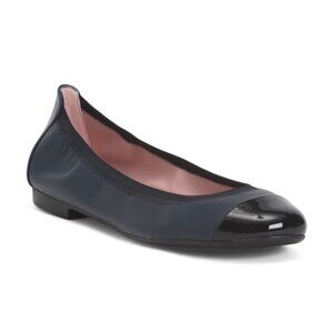 PRETTY BALLERINAS Made In Spain Leather Shelly Scrunchy Ballet Flats